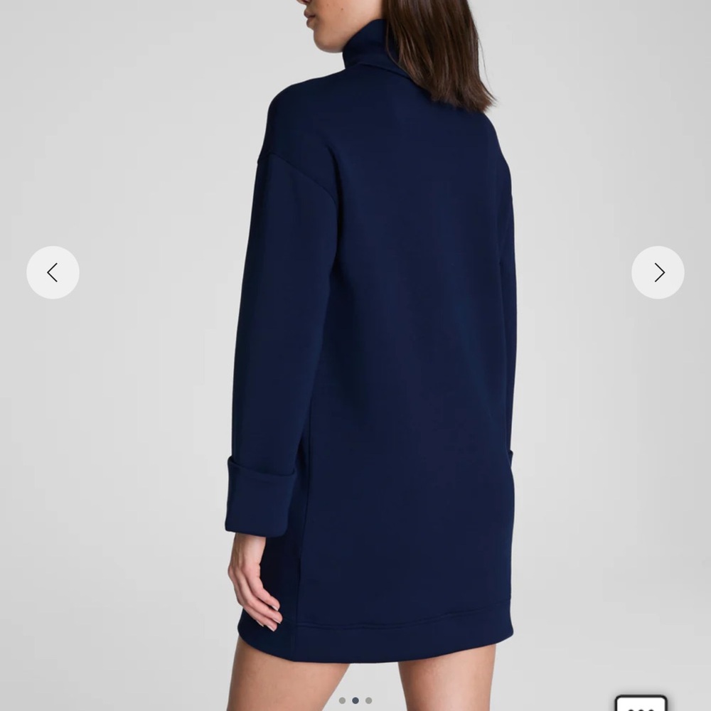 Spanx Navy Blue Turtleneck Dress NWT - Picture 2 of 4